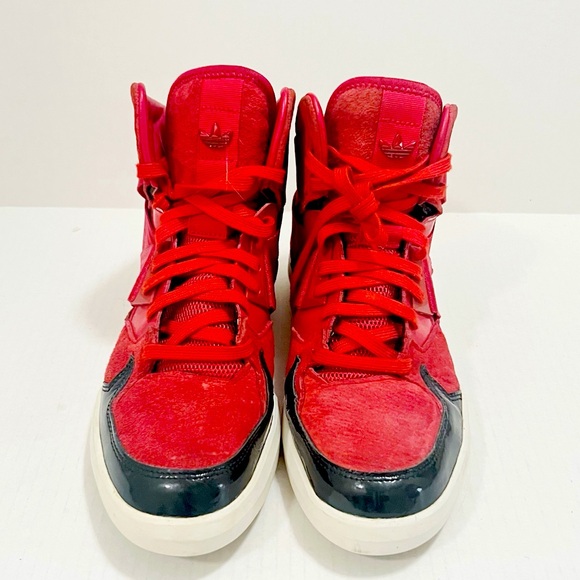 Adidas Originals C-10 Men's Basketball Hightop
Sneakers Red Black Size 6/5 - Picture 3 of 4